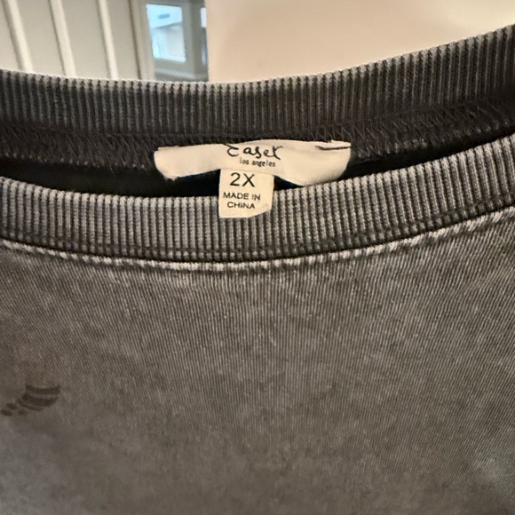 Gray Washed T-Shirt Dress with Cheetahs - Picture 6 of 6